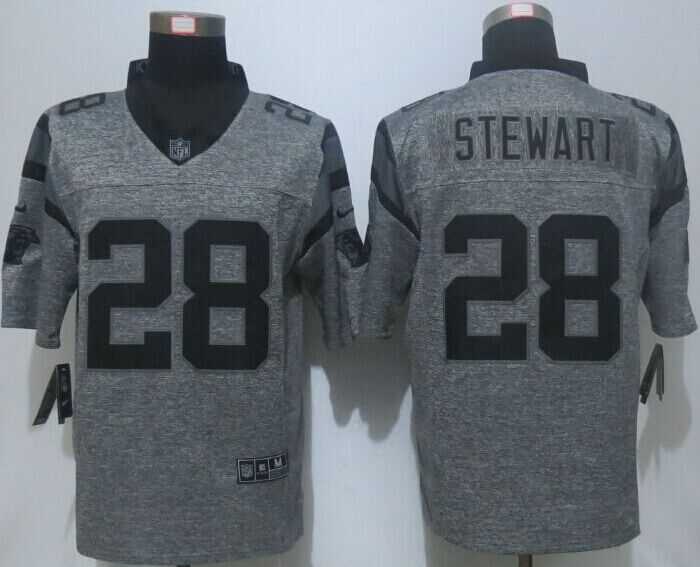 Nike Limited Carolina Panthers #28 Stewart Men's Stitched Gridiron Gray Jerseys,We sell and wholesale Nike Limited Carolina Panthers #28 Stewart Men's Stitched Gridiron Gray Jerseys on line form chian!